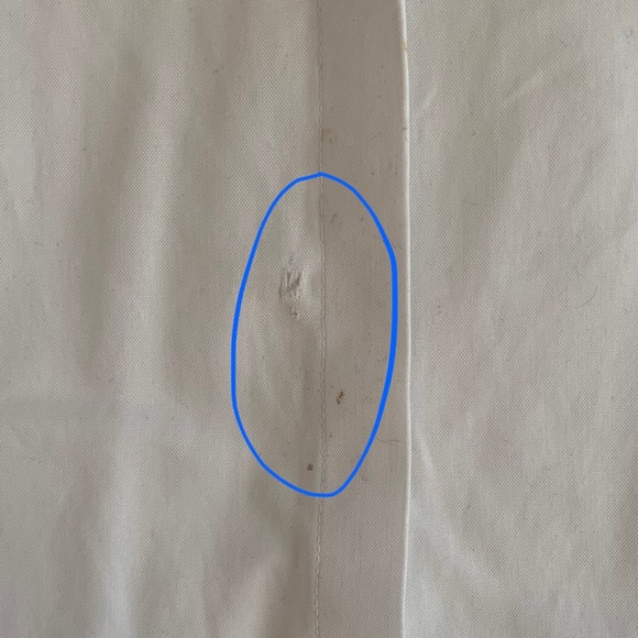 Liz Claiborne White Button Up, Size MP - Picture 6 of 6